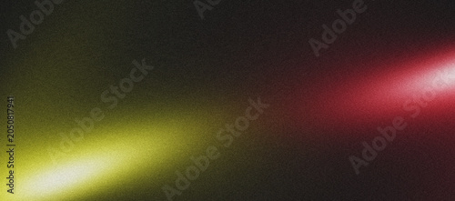 Grain texture dark background, yellow red glowing abstract shape on black backdrop, abstract noisy banner, vibrant gradient header, poster, wallpaper design 
