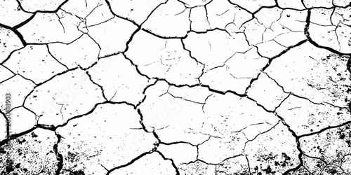 Closeup of dry fissure ground. White dried and cracked ground earth background.Gray crack on earth texture. erosion.	
