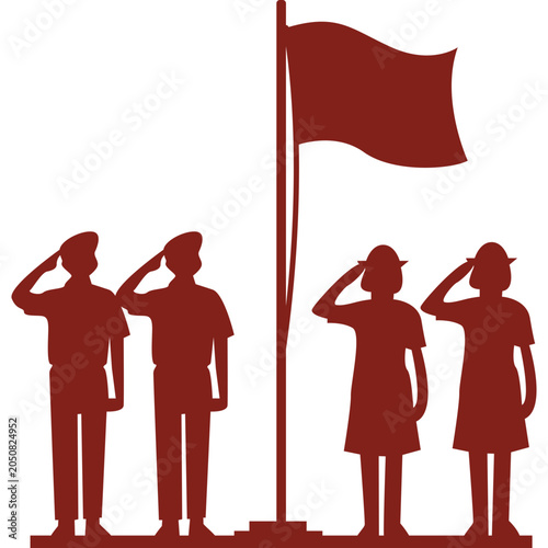 Indonesia Independence Day Silhouette