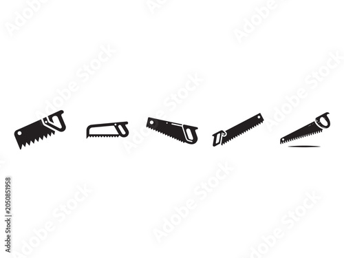 Handsaws Collection, Workshop Environment, Illustration Focus, DIY Project, Crafting Scene