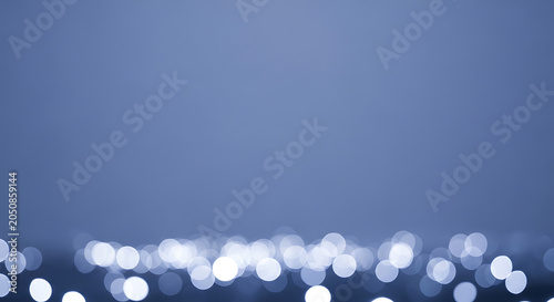 Serene Blue Bokeh Dream