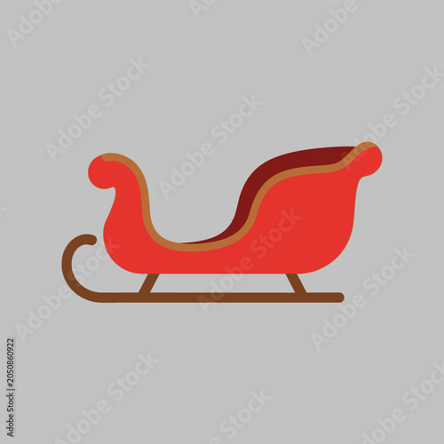 Red Sleigh Icon