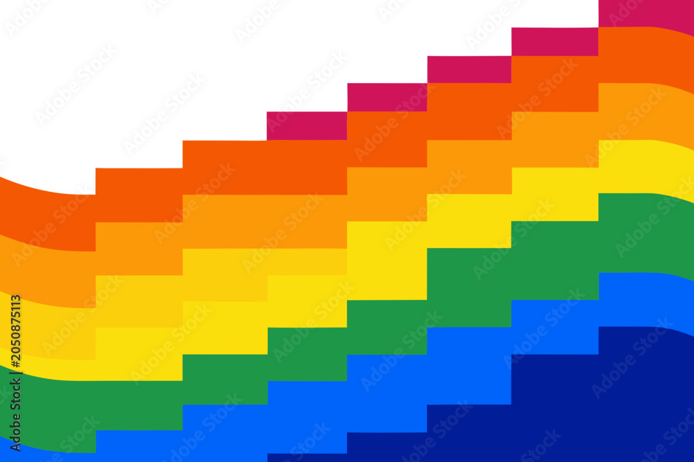 Fototapeta premium Colorful geometric pattern with a rainbow gradient vector illustration design