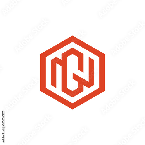 Monogram NG Hexagonal Logo