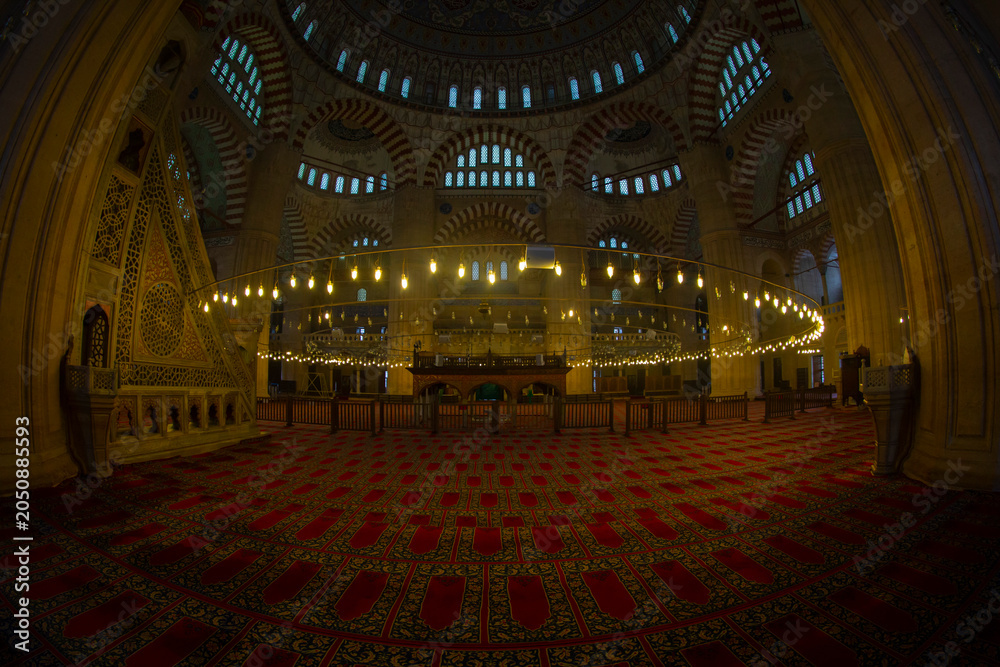 Fototapeta premium The Selimiye Mosque is a complex built by the architect Sinan during the reign of Ottoman Sultan Selim II and is located in Edirne, the former capital of the Ottoman Empire.