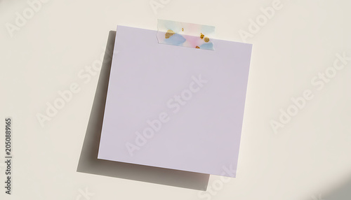 Light Purple Square Paper with Watercolor Tape lavender