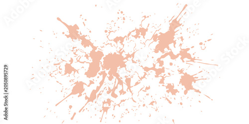 Tableau sur toile Abstract vector illustration of a woman silhouette with red paint splashes, wate