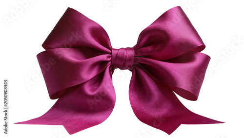 Konstfotografi Satin bow tie ribbon fuchsia pink