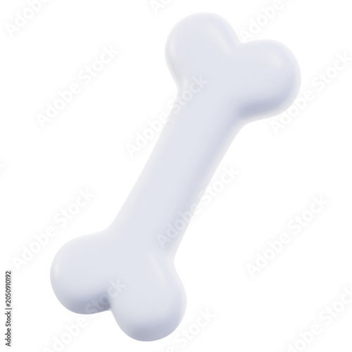 bone 3d illustration