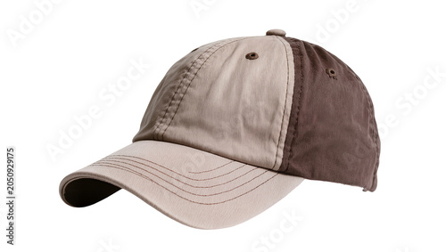 Fényképezés Two-tone baseball cap with curved brim and stitched details
