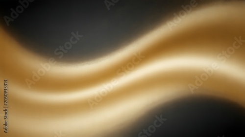 Abstract golden flowing wave background with luxury light gradient design