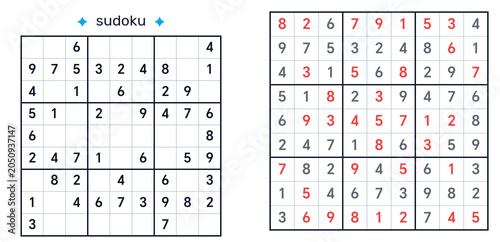 Sudoku,sudoku classic,sudoku easy,sudoku classic hard, sudoku with answers.sudoku puzzles,sudoku for kids, sudoku logic puzzle. Sudoku puzzle grid with completed and partially filled sections  