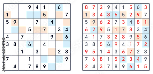 Εκτύπωση καμβά Sudoku,sudoku classic,sudoku easy,sudoku classic hard, sudoku with answers