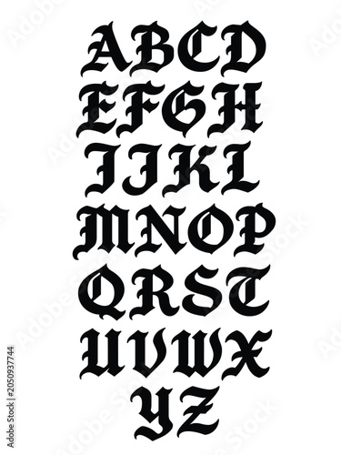 Old English Classic Script
