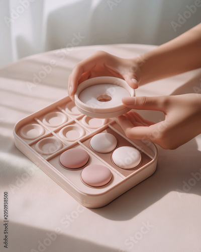 Minimalist Silicone Fidget Tray in Hotel Sensory Welcome Kit