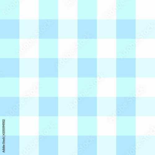 Light blue Gingham Plaid Seamless Pattern Background