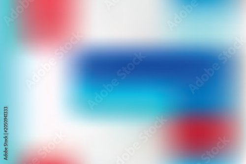 Vibrant red blue and white abstract shapes blend seamlessly on transparent background