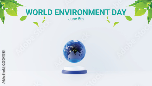 3d illustration of World Environment Day infographic