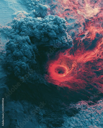 Cosmic Nebula Swirl: Vibrant Stellar Gas Clouds in Deep Space
