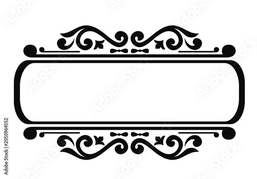 vintage horizontal label border svg file