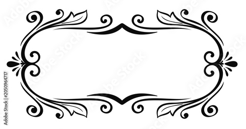 vector frame with floral ornament