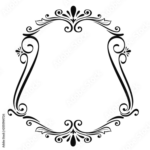 elegant arch floral frame svg file