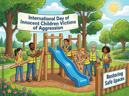 International Day of Innocent Children Victims of Aggression, Restoring Safe Spaces