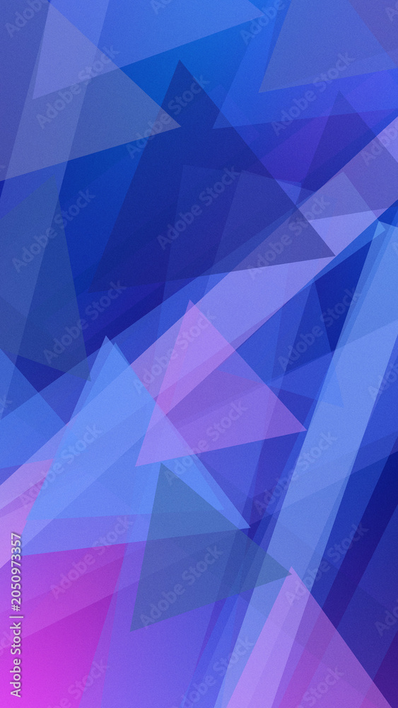 Fototapeta premium Geometric blue and purple polygon abstract background with subtle pink highlights, modern tech style and calm mood, ideal for overlays, flyers, and websites.