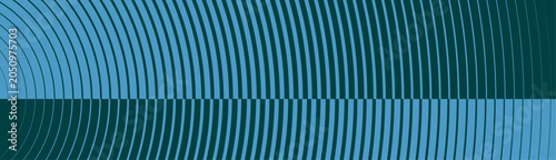 Valokuva A large blue and dark blue background with many curved lines, abstract geometric