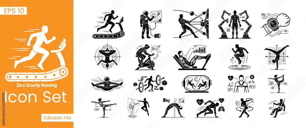 Fototapeta premium Ancient Tribal Transportation and Human Activity Symbol Collection, Prehistoric Cave Art Pictograms, Primitive Journey Glyphs, Indigenous Cultural Icons and Historical Petroglyph Illustrations for Her