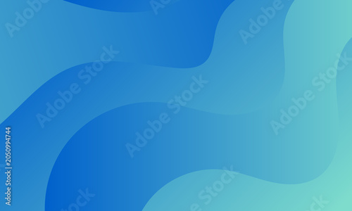 Dynamic blue and teal gradient background with smooth flowing abstract wave shapes for modern digital designs and web projects