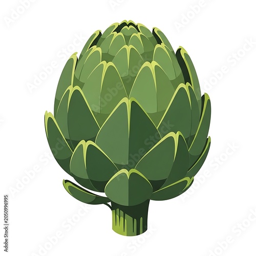 Green leafy vegetable cut in half showing cross section.