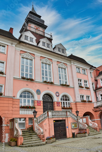 Neo-Baroque town hall in Iława, Poland