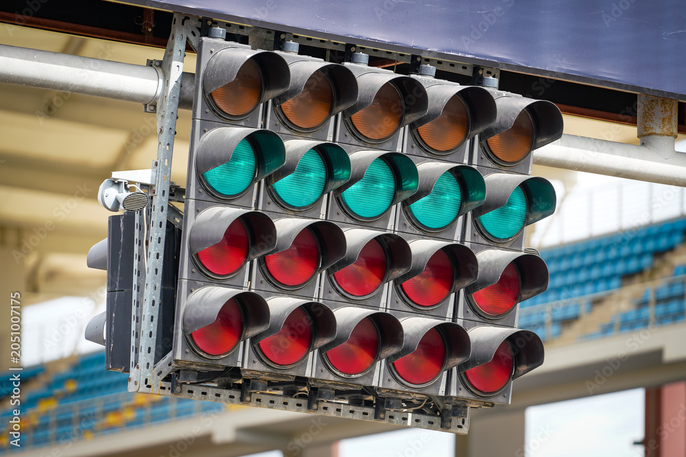 Obraz premium Start and Finish Lights