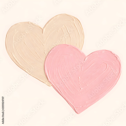 pink heart on a grunge background, Cosmetic Cream Heart Texture Beauty Concept © AbdulFahim