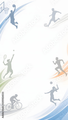 illustration of a sport for fitness and exercise design