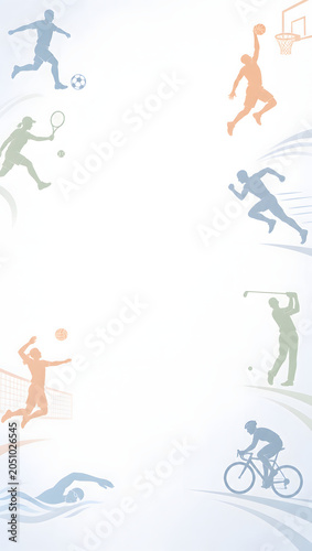 illustration of a sport for fitness and exercise design