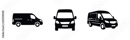 Fotografie Delivery Van Icon Set