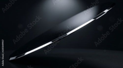 Mirror polished beveled edge of prime silicon wafer