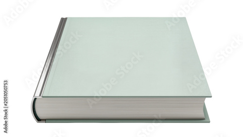 Tableau sur toile Hardcover book with light blue cover and silver spine detail