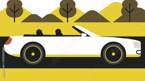 Quadro su tela yellow taxi car
