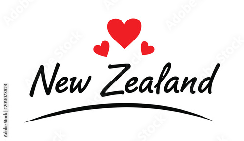 Tableau sur toile New Zealand calligraphy typography design heartfelt concept