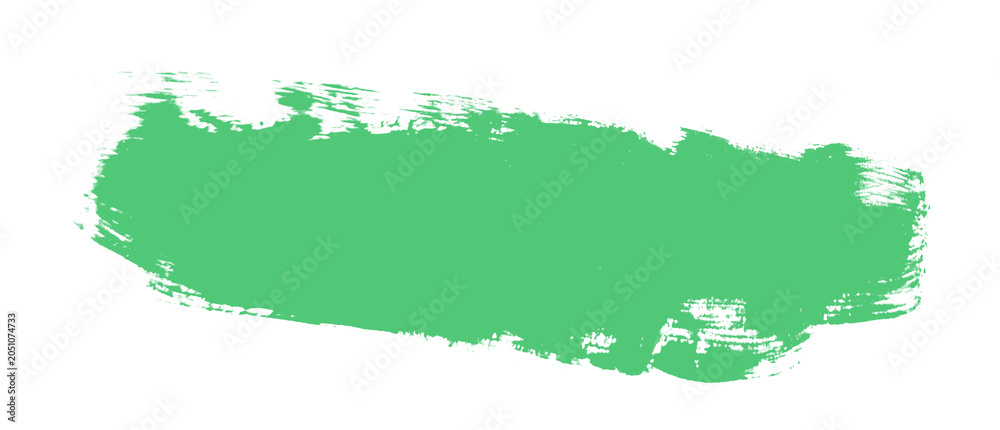 Fototapeta premium Abstract Emerald Brush Stroke Ribbon Banner for Text Overlay and Caption png transparent background