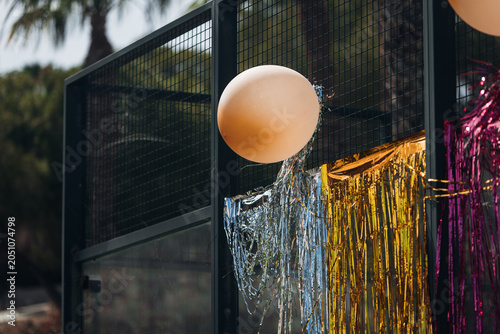 Colorful Balloons at Outdoor Celebration