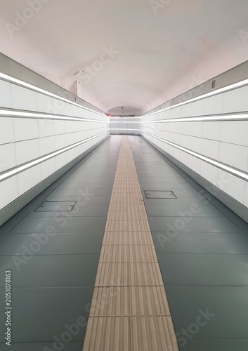 Modern Subway Tunnel Perspective