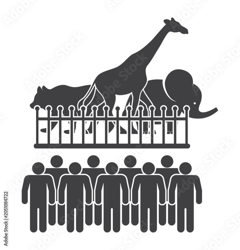 people in zoo