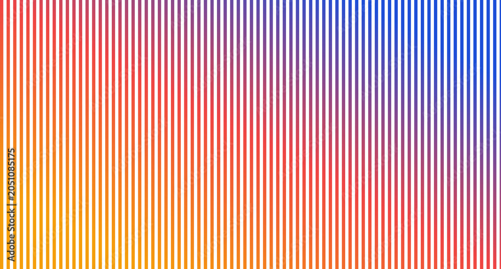 Tableau sur toile Scripted Content Geometric Vertical Stripe Pattern featuring Smooth Parallel Bar