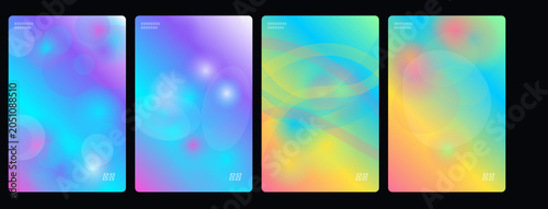 Photos Holographic backgrounds, colorful gradient textures, iridescent effects, abstrac