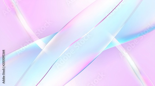 Minimalist abstract background with soft pink blue purple gradient, diagonal neon glowing stripes, smooth curves and subtle motion blur, bright dreamy atmosphere, clean elegant composition, modern cor