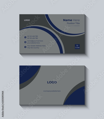 Professional Corporate Visiting Card Vector